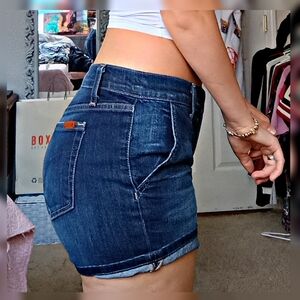Joe's Jeans Blue High-Waisted Jean Shorts